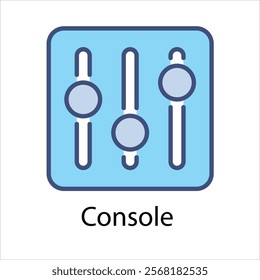 Console Vector icon stock illustration