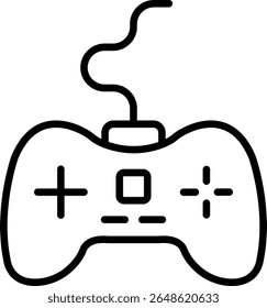 Design de ícone de linha de vetor do console