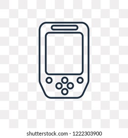 Console vector outline icon isolated on transparent background, high quality linear Console transparency concept can be used web and mobile