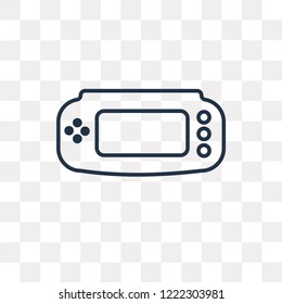 Console vector outline icon isolated on transparent background, high quality linear Console transparency concept can be used web and mobile