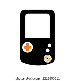 Console video game device icon | Black Vector illustration |