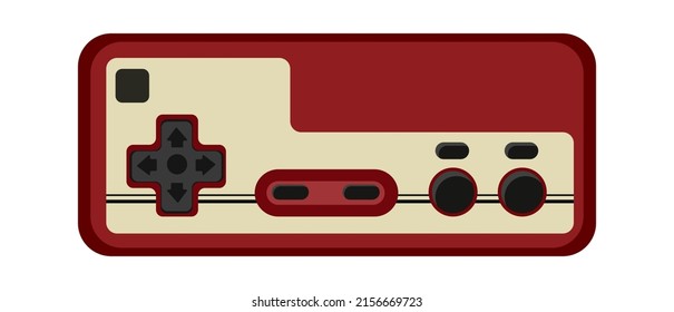 Console Video Game Joystick. Vector illustration