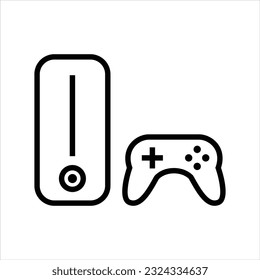 Console video game vector icon