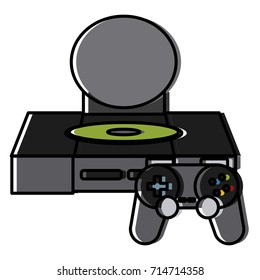 Console videogame isolated