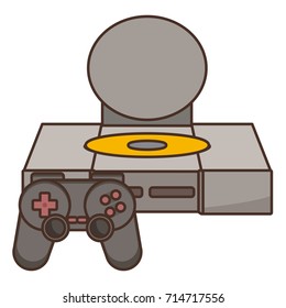 Console videogame isolated