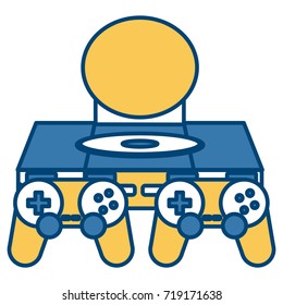 Console videogame isolated