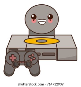 Console videogame isolated cute kawaii cartoon