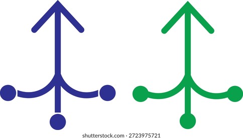 Símbolo de banco de dados consolidado. Design gráfico de mesclagem de informações