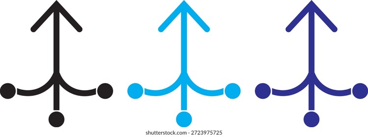 Símbolo de banco de dados consolidado. Design gráfico de mesclagem de informações