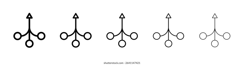 Consolidation icon concept. graphic design, logo, Web, UI.