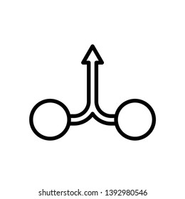 consolidation icon, illustration vector template