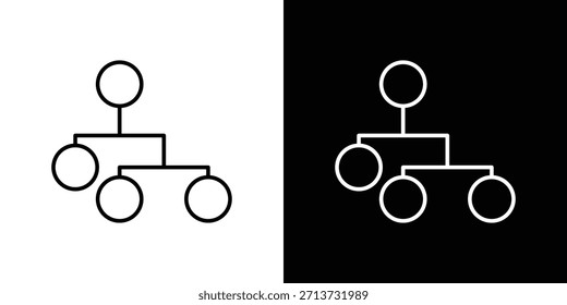 Icono de consolidación. Símbolo plano simple. Ilustración de pictograma de contorno negro perfecto