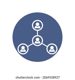 consolidation icon , supervisor icon vector