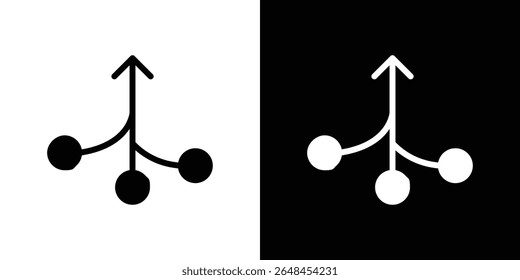 Consolidation icon symbol collection. Flat vector stock illustration.