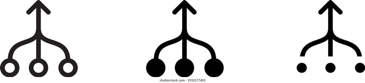 Consolidation icon , vector illustration
