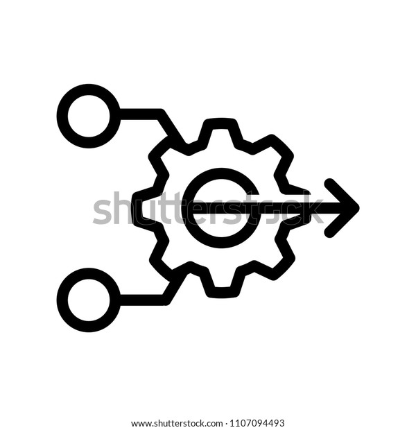 Consolidation Icon Vector Illustration Stock Vector (Royalty Free ...