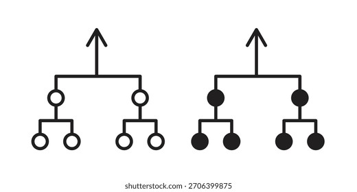 Ícone de consolidação - ilustração do vetor. Design plano. Símbolos de vetor de design gráfico.