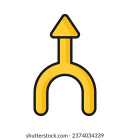 Vector de icono de consolidación aislado en fondo blanco