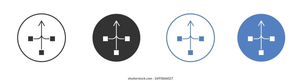 Consolidation icon vector. Logo Template illustration design