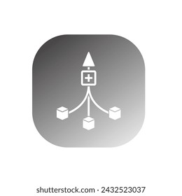icono de consolidación plantilla vectorial ilustración logo diseño