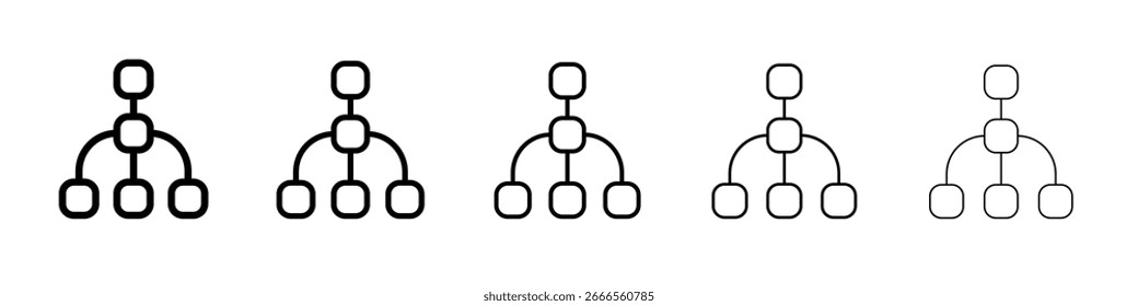 Icono de consolidación en estilo Web. Ilustración vectorial. Eps10
