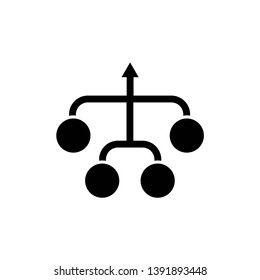consolidation, infographic icon vector template