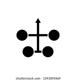 consolidation, infographic icon vector template