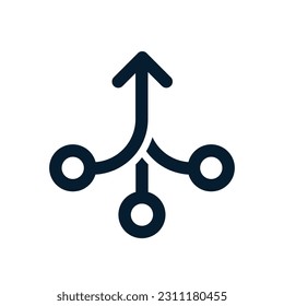 Consolidation.Vector icon isolated on white background.