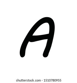 A Consonant Writing Design Illustration (Vector)