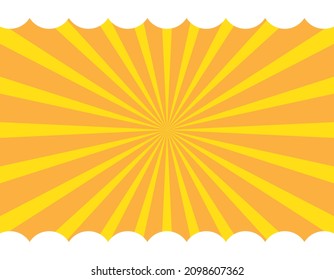 Conspicuous yellow concentrated line background, wallpaper