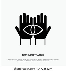 Conspiracy, Destiny, Medium, Mystery, Occult,  solid Glyph Icon vector