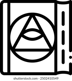 conspiracy icon. Thin Linear Style Design Isolated On White Background