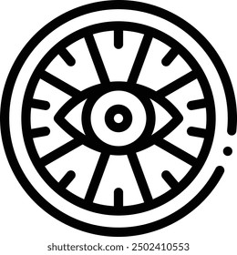conspirology icon. Thin Linear Style Design Isolated On White Background