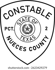 Condado de Nueces Estado de Texas Pct. 2, corte por láser, cricut, grabado, corte de madera, digital, corte cnc, archivo Eps