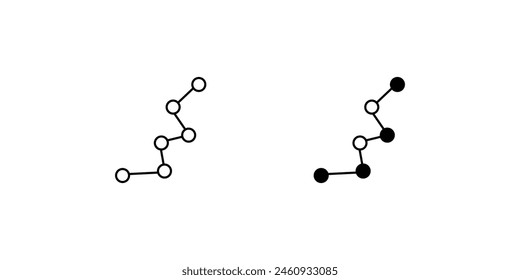 constelation with white background vector stock illustration