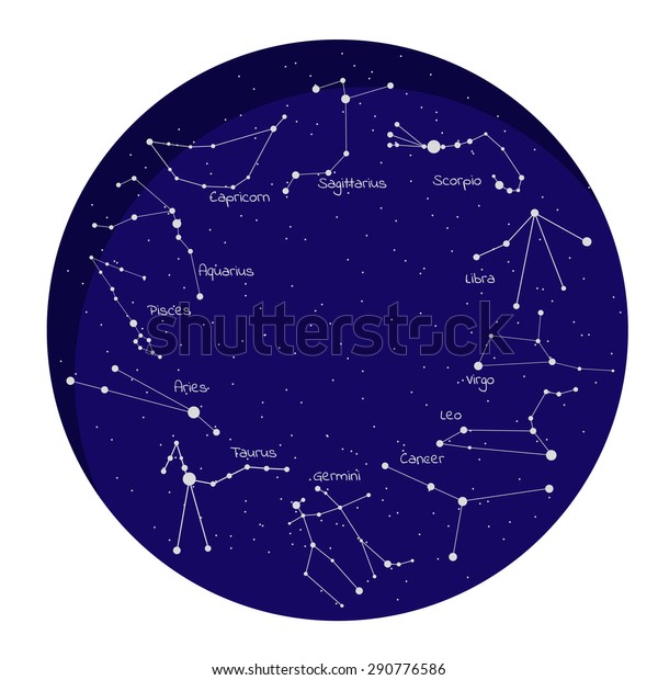 Constelation Zodiac Signs Stock Vector (Royalty Free) 290776586