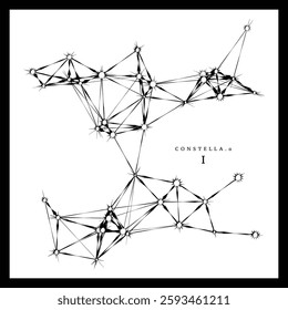 Constella Alpha Series - Item 01. A unique, original, completely random star formation or constellation