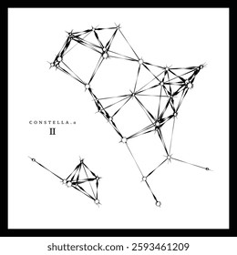 Constella Alpha Series - Item 02. A unique, original, completely random star formation or constellation