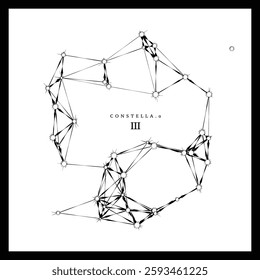 Constella Alpha Series - Item 03. A unique, original, completely random star formation or constellation