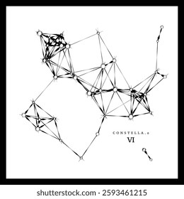 Constella Alpha Series - Item 06. A unique, original, completely random star formation or constellation