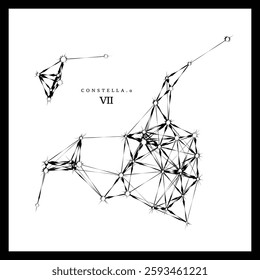 Constella Alpha Series - Item 07. A unique, original, completely random star formation or constellation