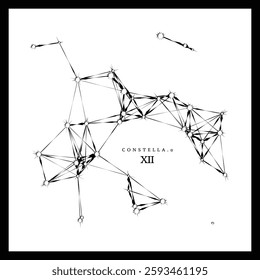 Constella Alpha Series - Item 12. A unique, original, completely random star formation or constellation