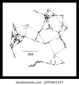 Constella Alpha Series - Item 16. A unique, original, completely random star formation or constellation