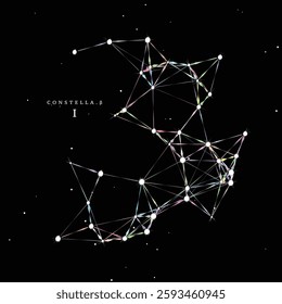 Constella Beta Series - Item 01. A unique, original, completely random star formation or constellation.