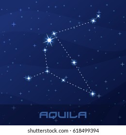 Constellation Aquila, Eagle