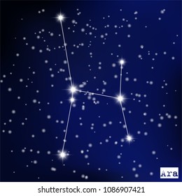 constellation Ara in the starry sky