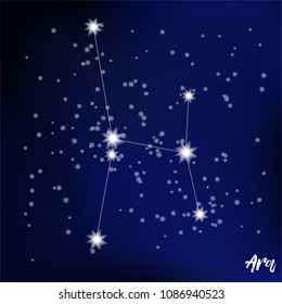 constellation Ara in the starry sky