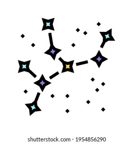 constellation astrological color icon vector. constellation astrological sign. isolated symbol illustration