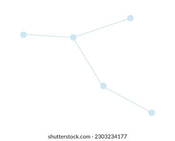 Constellation Astronomy science. Vector illustration