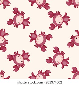 Constellation Cancer , cartoon seamless pattern background